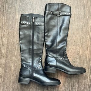 Sam Edelman Black Leather Riding Boots